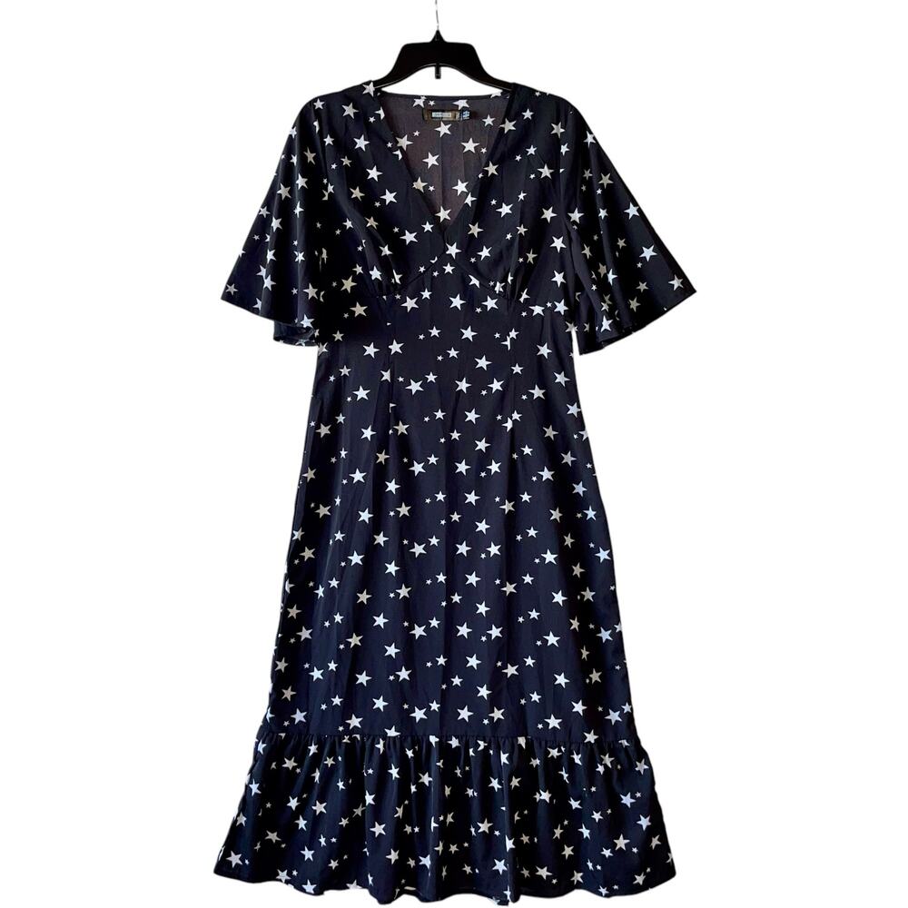 Stars Midi Dress Dark Romantic - Picture 2 of 8